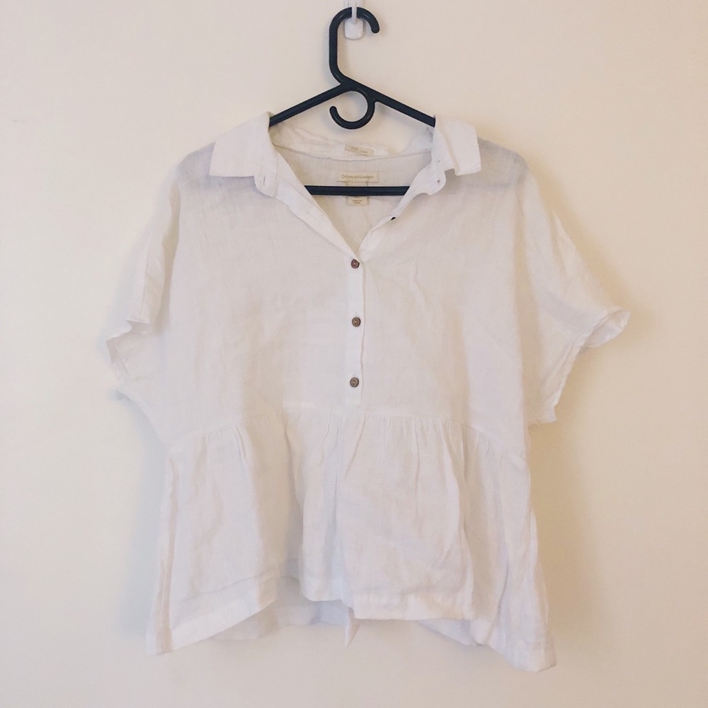 Loose linen blouse